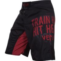 Venum Train Hard Hit Heavy Fight Shorts – Black