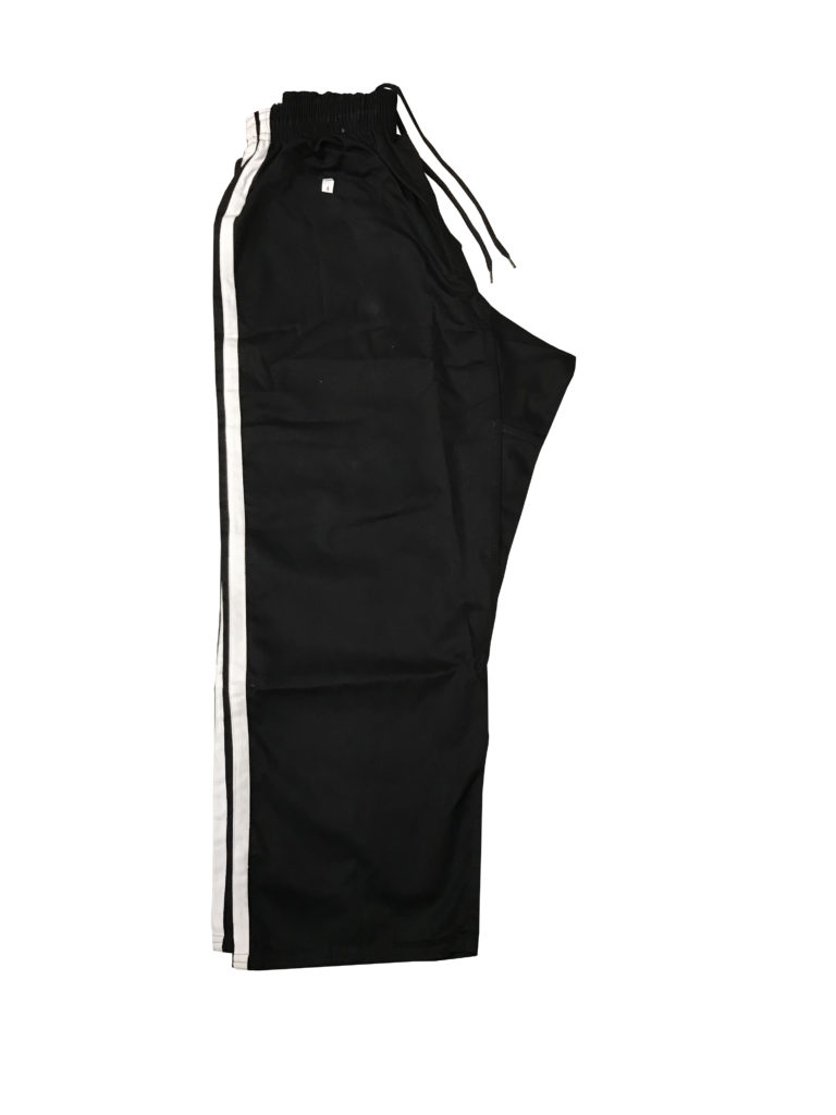 Aussie Power Black Pants (White Stripe) Giri Martial Arts Supplies