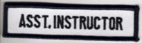 Asst. Instructor Badge (Black and White)