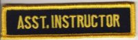 Asst. Instructor Badge (Black and Yellow)