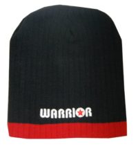 Warrior Beanie Blk/Red Warrior Logo