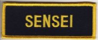 Sensei Badge (Black and Yellow)