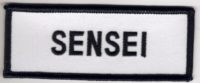 Sensei Badge (Black and White)