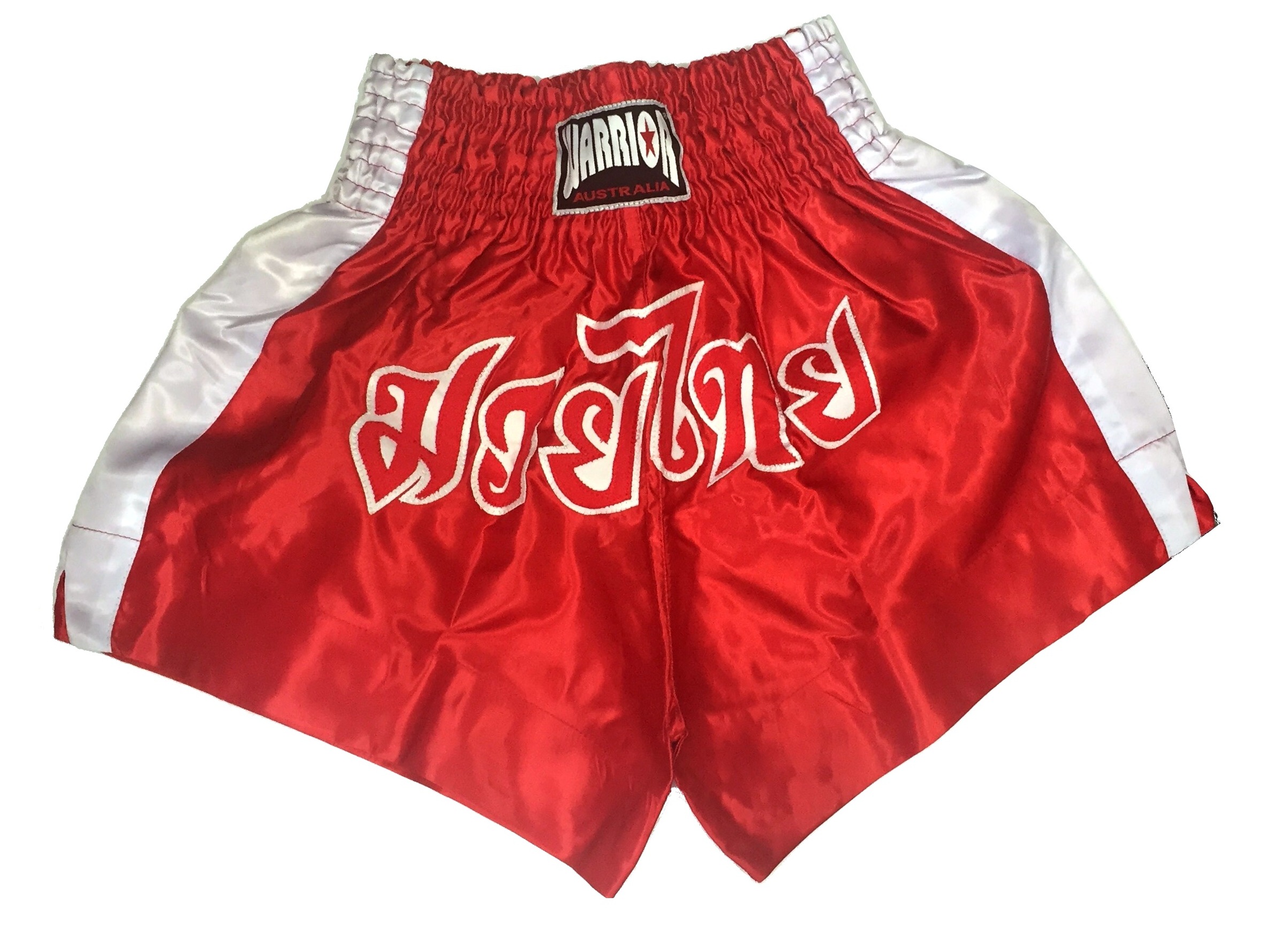 Warrior Muay Thai Shorts Red - Giri Martial Arts Supplies