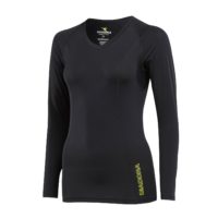 GDWS1387 Womens Diadora Compression Long Sleeve Tee Black