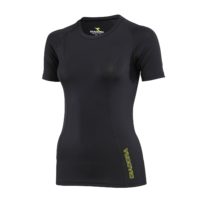 GDWS1388 Womens Diadora Compression Short Sleeve Black Front