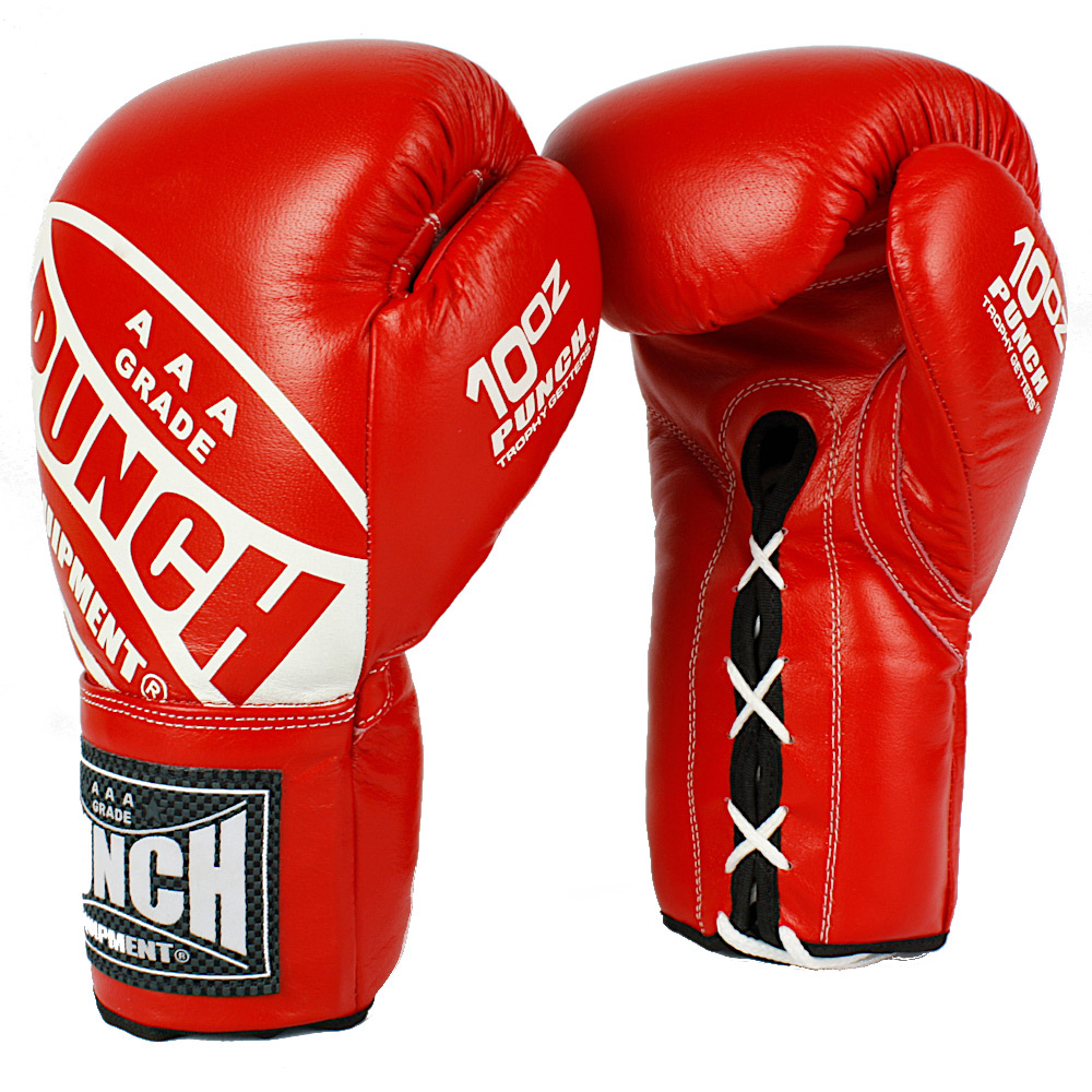 Punch Trophy Getter Lace Up Boxing Fight Gloves Giri Martial Arts Supplies