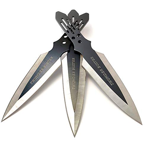 Aeroblades 3 Piece Thunder Buster Throwing Knives 9" Giri Martial