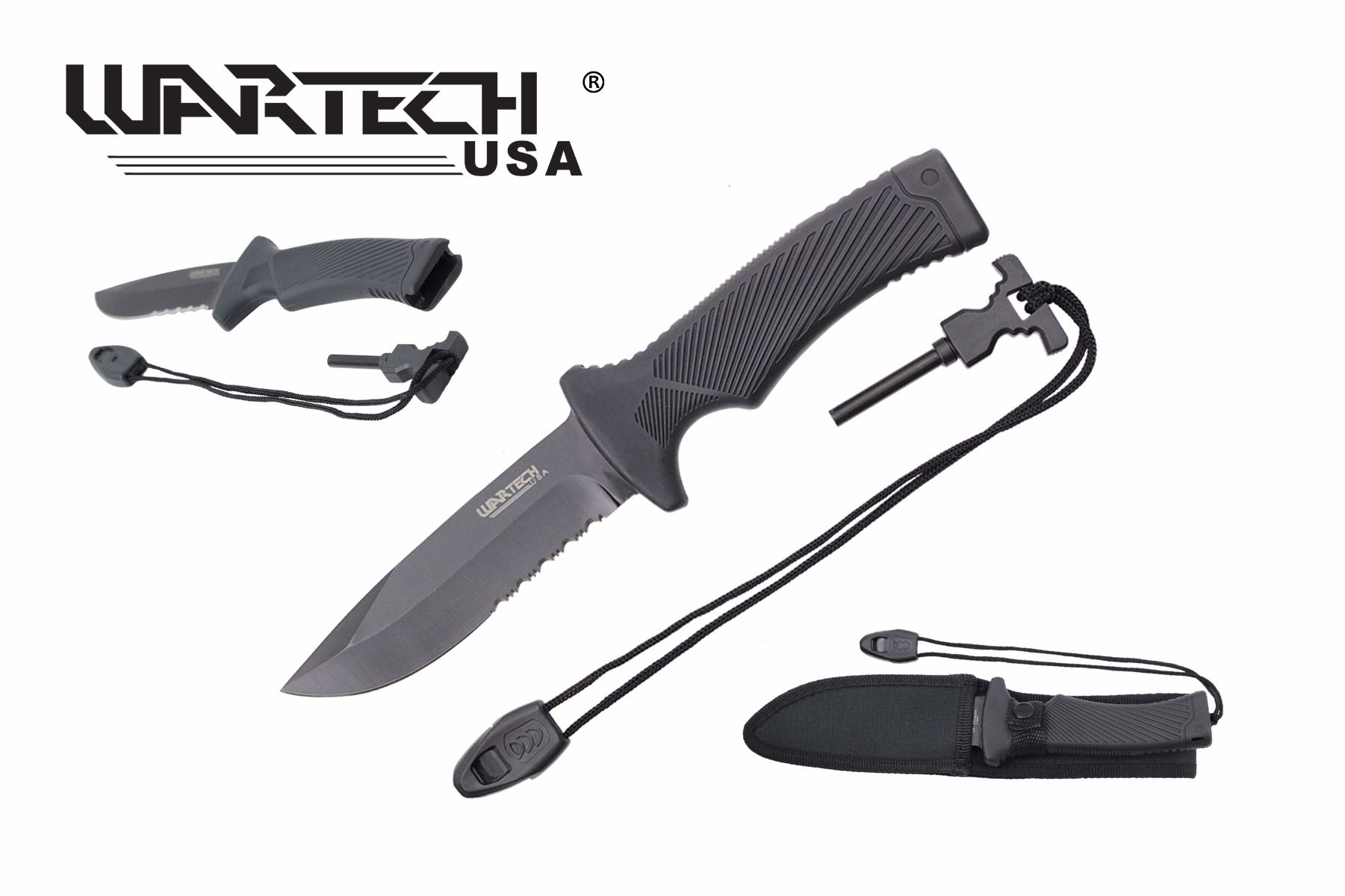 Wartech USA 10" Survival Knife Giri Martial Arts Supplies