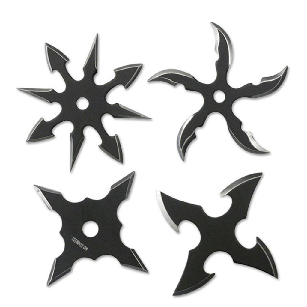 Perfect Point Black Throwing Star Set 2.5″ Giri Martial Arts Supplies