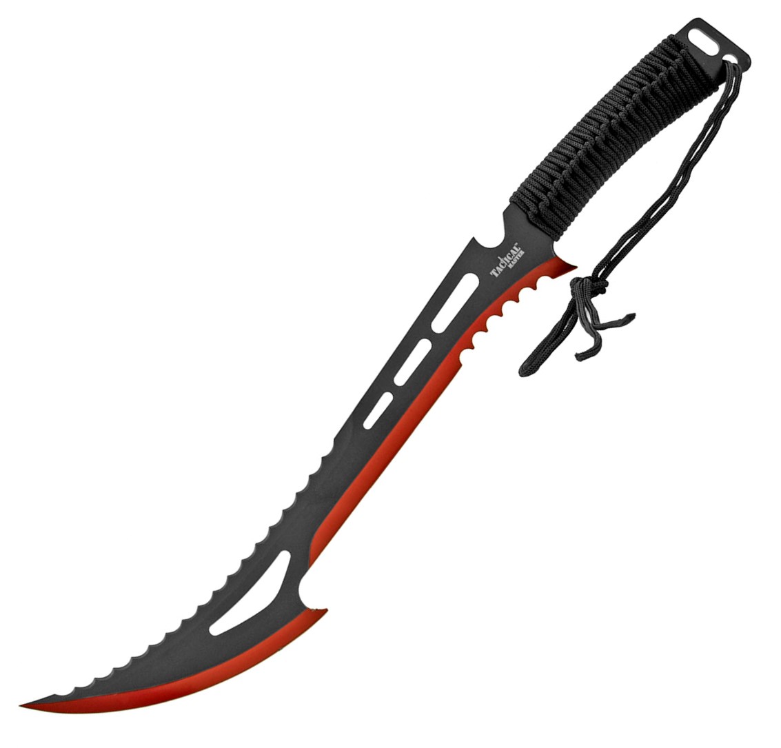 Tactical Master Machete Sword with 3 Throwing Knives Giri Martial